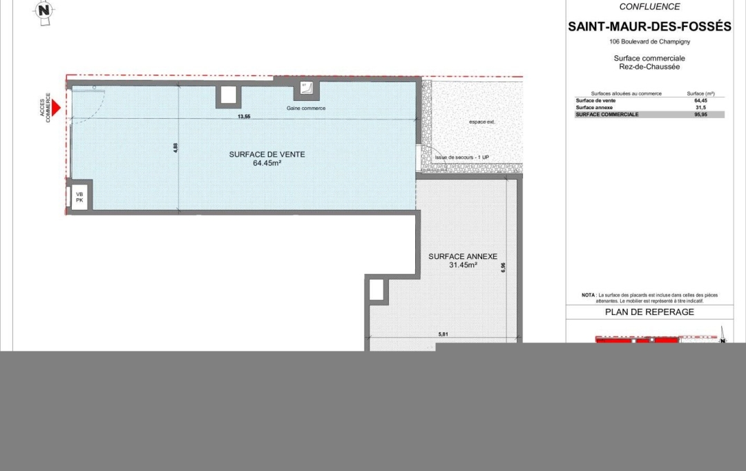 Annonces VITRY : Office | SAINT-MAUR-DES-FOSSES (94100) | 96 m2 | 588 000 &euro; 